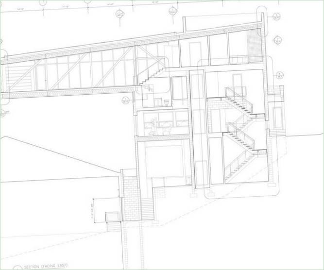 Interiør af Emerald Art Glass House landsted af FISHER ARCHitecture, Pittsburgh, USA