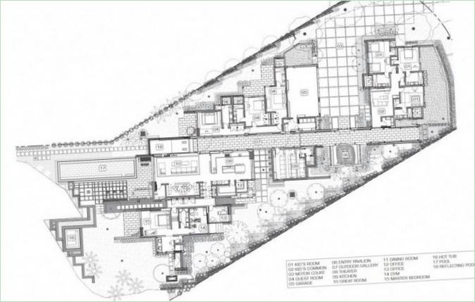 Villa Kona Residence blueprint