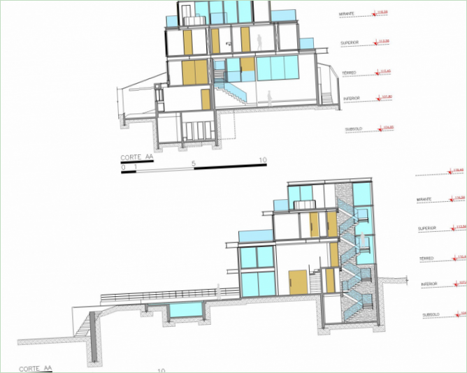 Blueprint-projektet af AM House