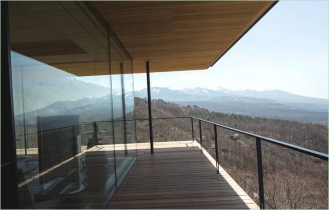 Terrasse på en palæ i Nagano