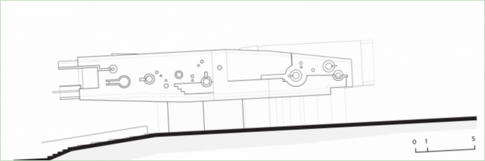 Grundplaner for La Planicie, et futuristisk privat hjem i Peru