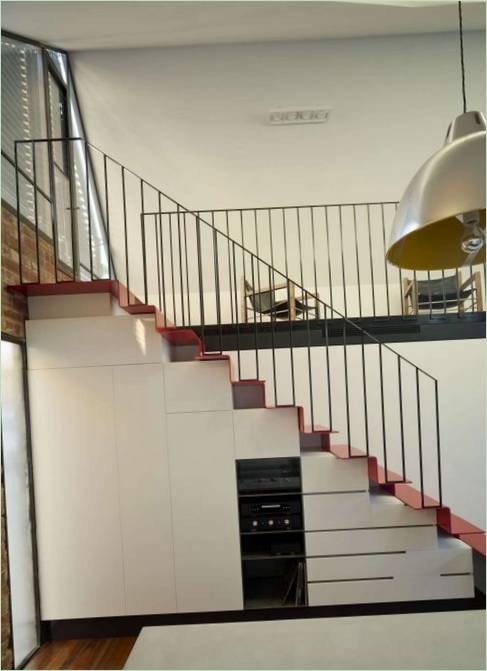 Trappe til første sal i Vader House