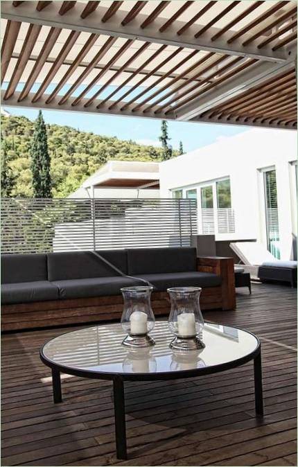 Det originale moderne byhus i Kolonaki i Athen