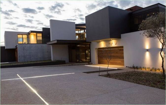 Facade af House Boz i Sydafrika