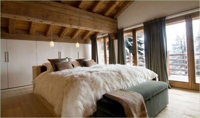 Chalet Dent Blanche i et skisportssted i kantonen Valais, Schweiz
