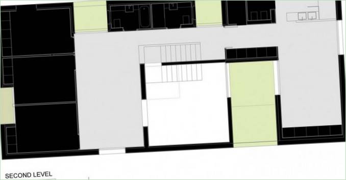 Privatbolig Casa I, plan på 2. sal