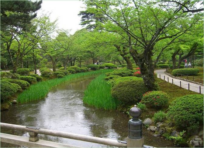 Kenroku-en Gardens i Kanazawa
