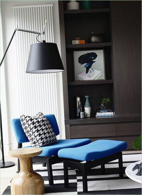 En loungestol i stuen