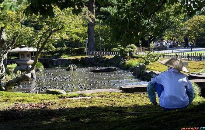 Kenroku-en Gardens i Kanazawa