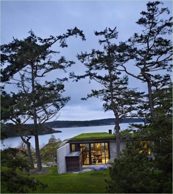 Klippehuset Pierre på San Juan Island