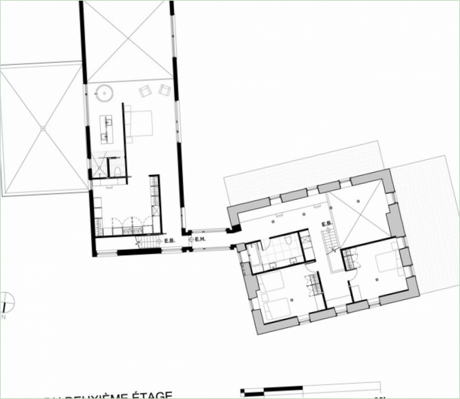 Grundplaner for landstedet Cerrada de Cortes i Mexico