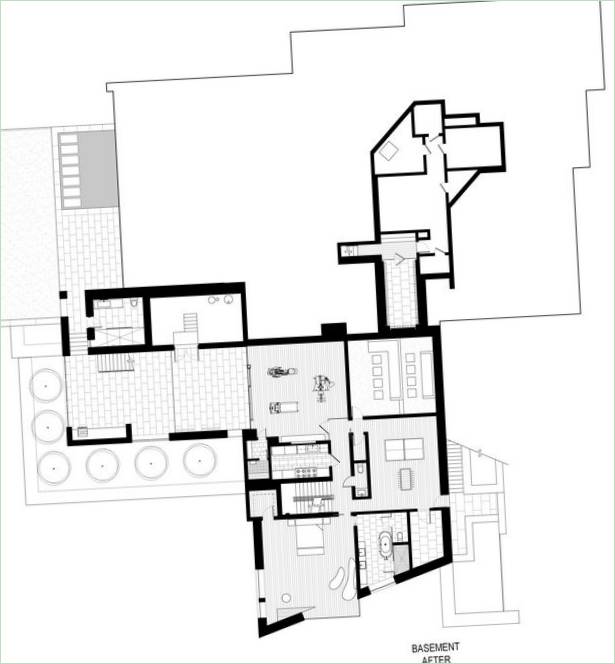 Plan af huset efter renoveringen