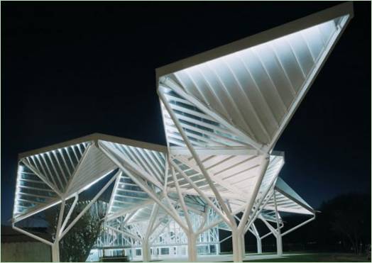 Pavillon i en park i byen Cuenca