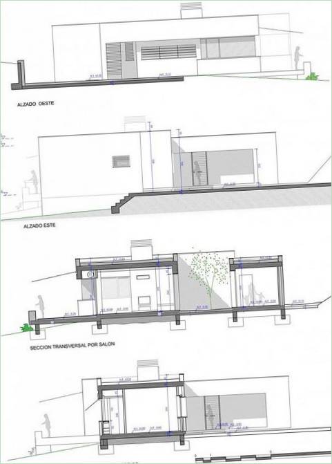Et design af et skovhus i Spanien