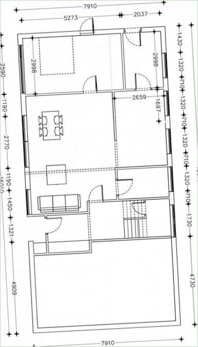 Første sal plan