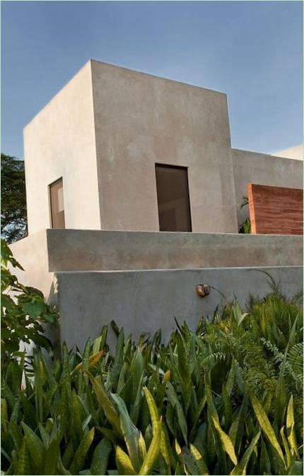 Det udvendige af Villa Bacoc Hacienda i Mexico