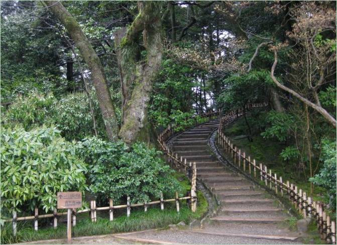 Kenroku-en Gardens i Kanazawa