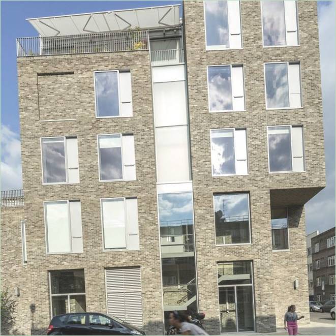 Facaden på Whitmore-huset i London