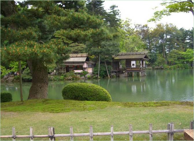 Kenroku-en Gardens i Kanazawa