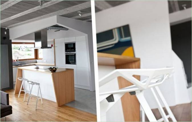 Minimalistisk indretning til et elegant hus