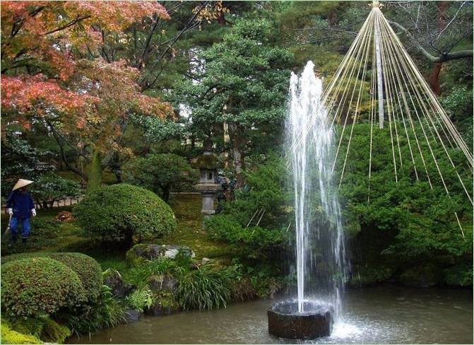 Kenroku-en Gardens i Kanazawa