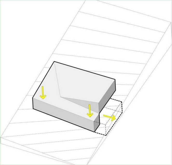 Skema af huset K2 af Pauliny Hovorka Architekti