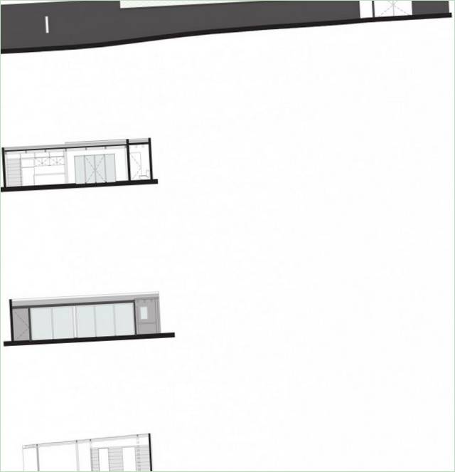 Casa Calero originalt hus med en sort og rød facade af DCPP arquitectos, México City, Mexico