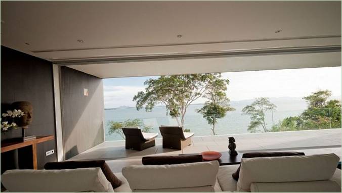 Panoramaudsigt fra vinduet i Serenity House