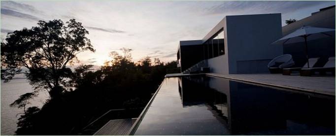 Serenity House privatbolig ved solopgang