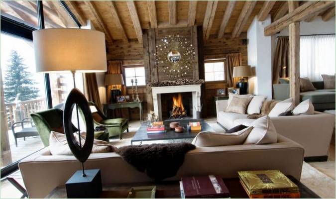 Dent Blanche-chalet i Valais skisportssted, Schweiz