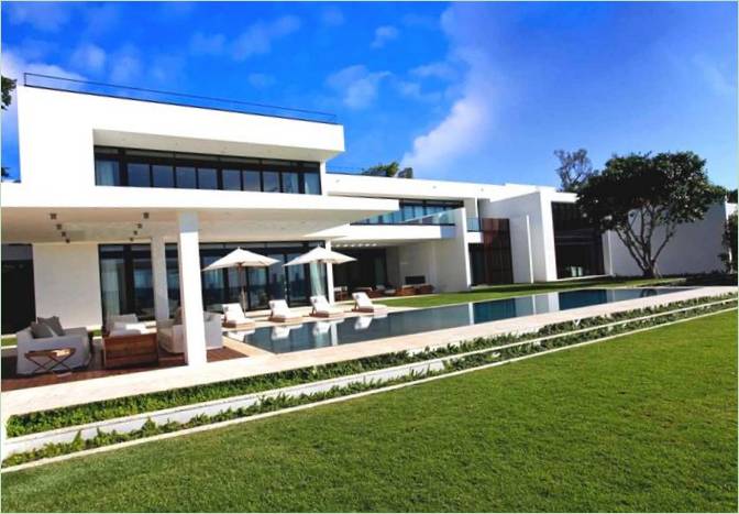 Terrassen i en villa i Miami