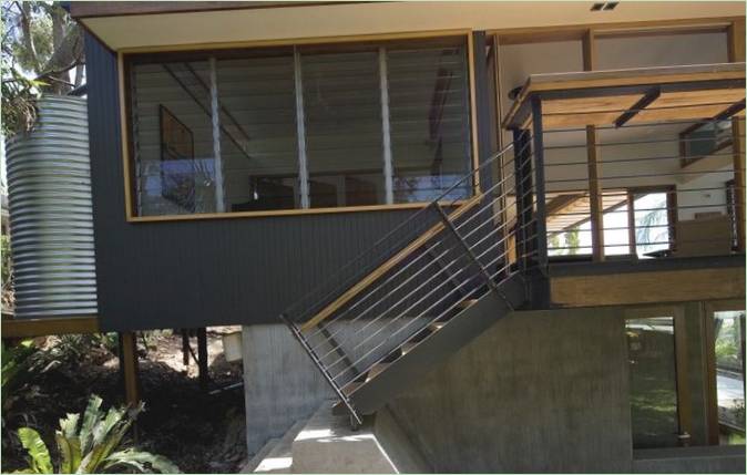 Det udvendige af Ozone House i Australien