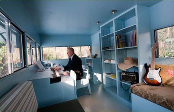 Interiør af et usædvanligt hus af Woodpile Studio