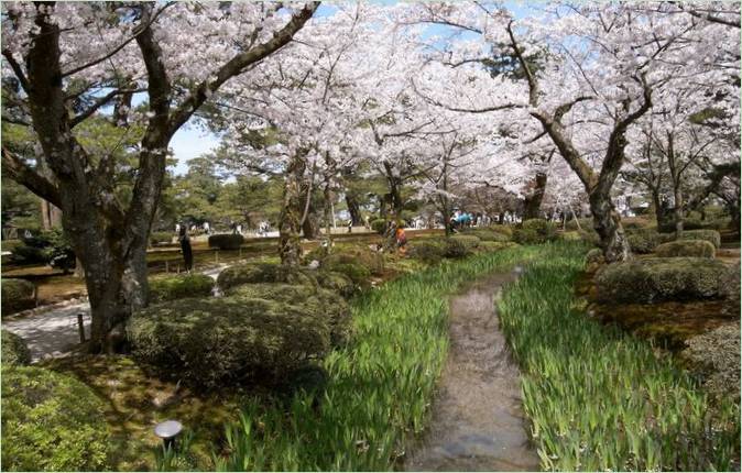 Kenroku-en Gardens i Kanazawa