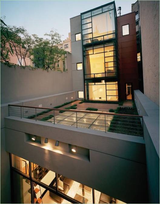 Facade af et byhus i Greenwich Village