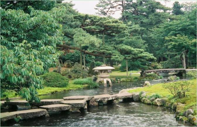 Kenroku-en Gardens i Kanazawa