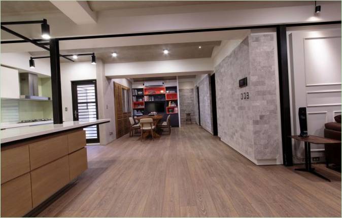 Interiør af et køkken i Liu Residence