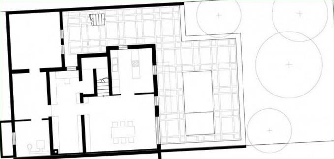 Indretning af et hus Haus KLR af Archequipe i Köln, Tyskland