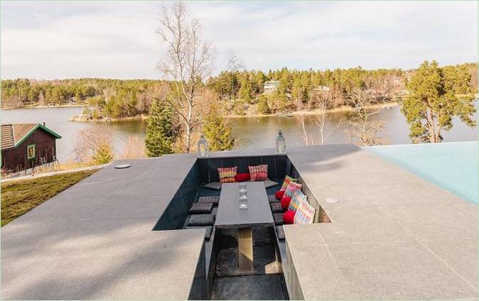 Fritidsområde på terrassen