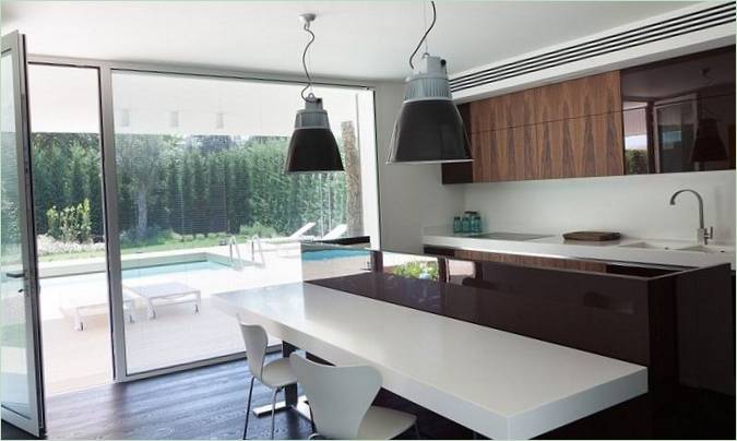 Køkken i en moderne villa i Lodi, Italien