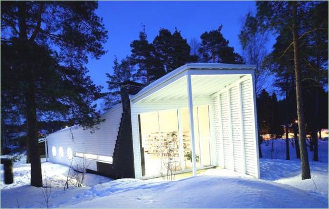 Design af et moderne skovhus i Finland