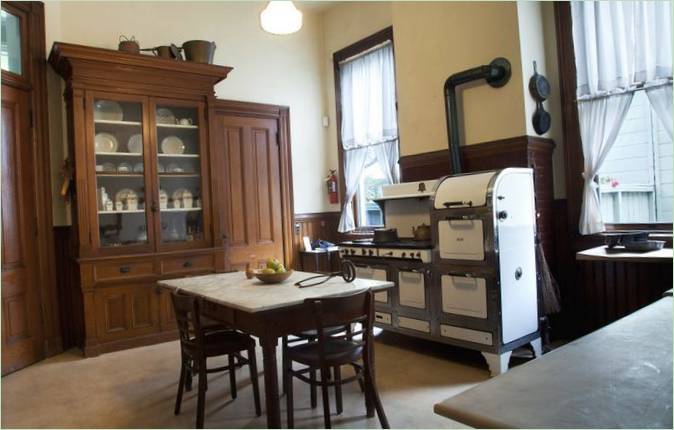 Køkkeninteriør i Haas-Lilienthal-huset