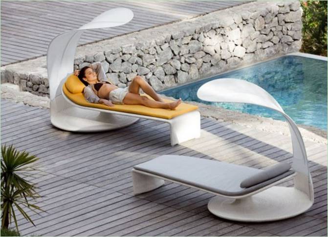 Moderne udendørs møbler: Daybed