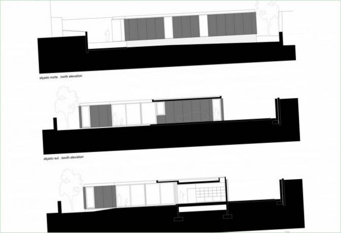 Indretning af et hus i minimalistisk stil i udkanten af Santa Maria da Feira, Portugal af Arquitectos Matos