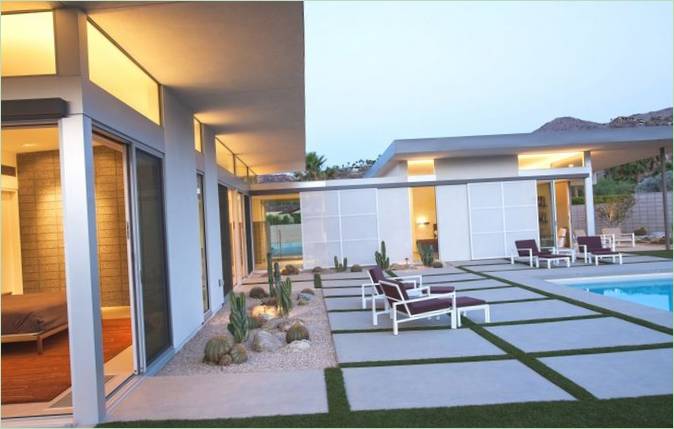 Familiehus med terrasse i Palm Springs