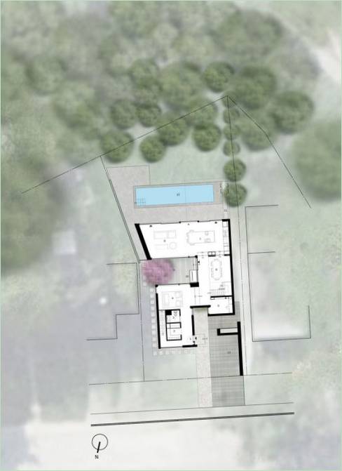 Blueprint til et privat hjem Cedarvale Ravine House