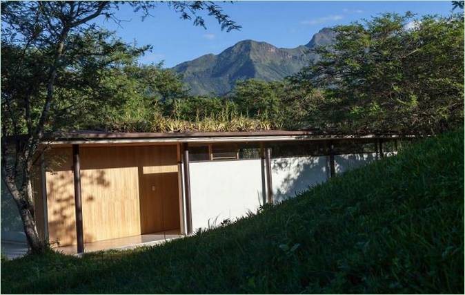Hus på skråningerne i Ecuador