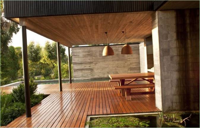 Type terrasse: Terrasse med træbelægning