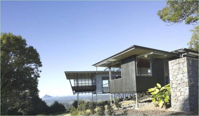 Ydersiden af det private hus Maleny House