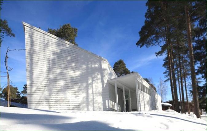 Design af et moderne skovhus i Finland